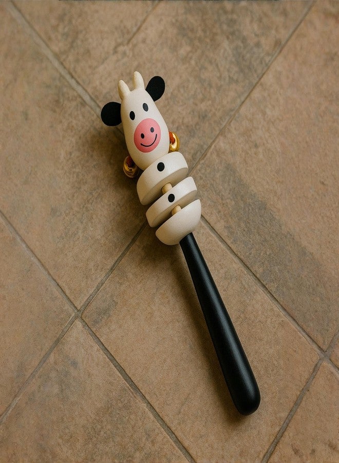 Vemlons Jhunjhuna Wooden Toy jhunjhuna Wooden Non Toxic Colourful Rattle Toys for New Born Baby, Musical Infant Toy, / Dugi Dugi Rattle Sweet Cuddle Infant of JhunJhunas - Image 2